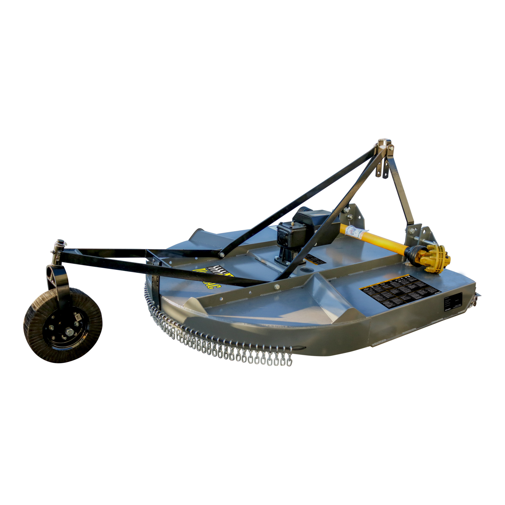 NorTrac 48in. PTO-Driven Round Back Rotary Cutter, 48in. Working Width, Category 1
